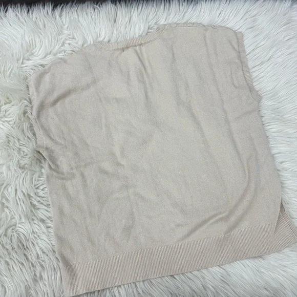 Marc New York Beige V-Neck Sweater Vest - Picture 6 of 6